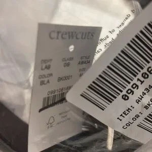 NWT J. Crew Kids Black Leather Belt With Silver Buckle