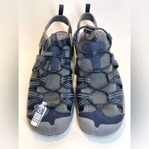 NWT KEEN Men’s Drift Creek H2 Closed To Water Sandals Size Us 9 EU 42 Navy Grey
