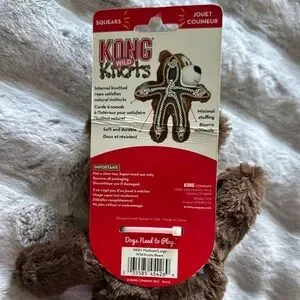 NWT KONG Wild Knots Brown Bear Plush Toy