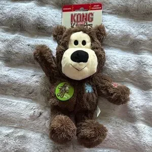NWT KONG Wild Knots Brown Bear Plush Toy