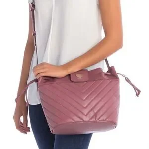 NWT Lodis Quilted Drawstring Purse