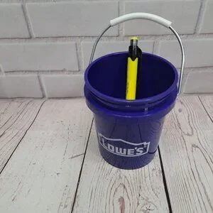 NWT Lowe's Mini Bucket Minature Paint Pail 0.5-Quart BPA-Free 4in Tall