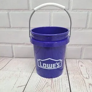 NWT Lowe's Mini Bucket Minature Paint Pail 0.5-Quart BPA-Free 4in Tall