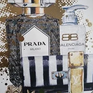 NWT Luxury Canvas Wall Decor Louis Vuitton Prada Balenciaga