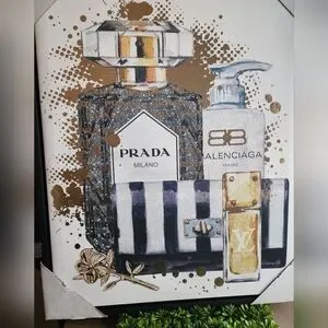 NWT Luxury Canvas Wall Decor Louis Vuitton Prada Balenciaga