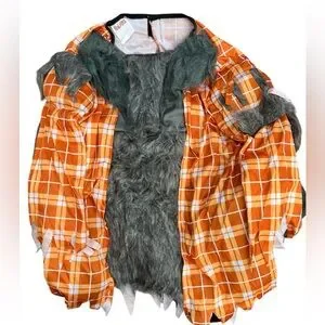 NWT Medium 8 To 10 Yrs Kids Werewolf Costume Set Glowing Eyes Halloween Costume