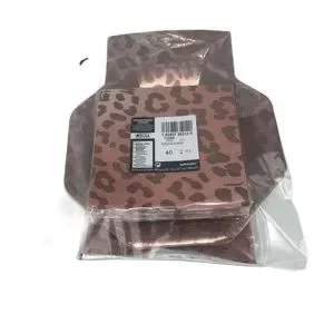 NWT Metallic Rose Gold Leopard Print Octagonal Paper Dessert Plates Table Cloth