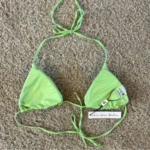 NWT MONICA HANSEN BEACHWEAR: Revolve Brand Miami Vice String Bikini Top