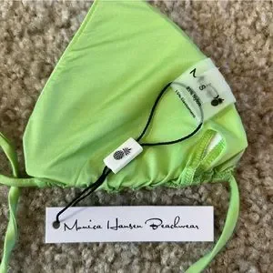 NWT MONICA HANSEN BEACHWEAR: Revolve Brand Miami Vice String Bikini Top