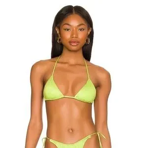 NWT MONICA HANSEN BEACHWEAR: Revolve Brand Miami Vice String Bikini Top