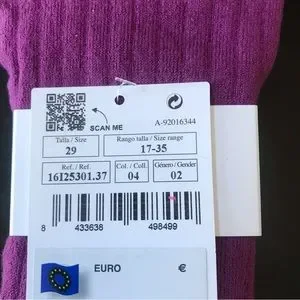 NWT Neck & Neck Purple Footed Tights Size 29 EU/ 3-5 Years