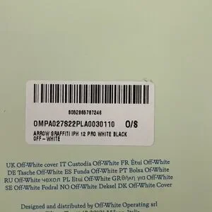 NWT - Off-White Graffiti Arrrows iPhone 12 Pro Case