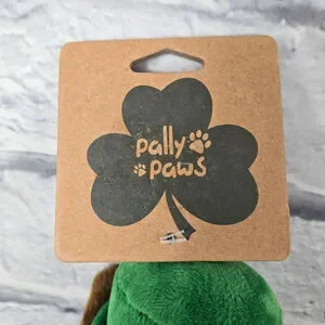 NWT Pallypaws St Paddy's Day Dog Toy Irish Derby Hat Shamrock Bowtie 13 Inch