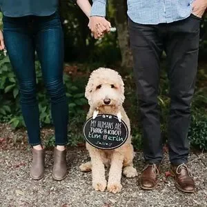 NWT Pet Wedding Announcement Chalkboard