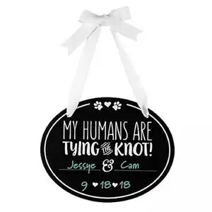 NWT Pet Wedding Announcement Chalkboard