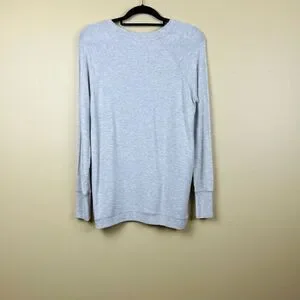 NWT Philosophy Republic Clothing Sweatshirt Top Oversized Hearts Gray Red Cozy