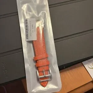 NWT PU Leather Band For Apple Watch 38/40mm Orange - Designer Style