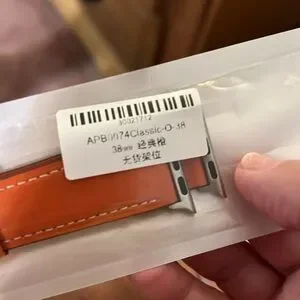NWT PU Leather Band For Apple Watch 38/40mm Orange - Designer Style