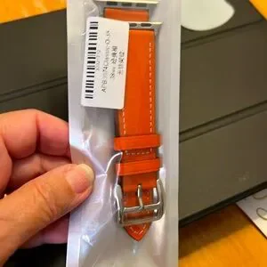 NWT PU Leather Band for Apple Watch 38/40mm Orange - Designer Style