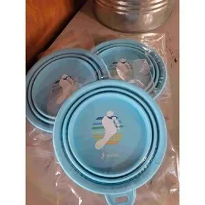 NWT Qty3 Collapsible Pet Bowls: Portable travel Water Dog bowl/dish