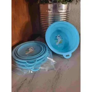 NWT Qty3 Collapsible Pet Bowls: Portable travel Water Dog bowl/dish