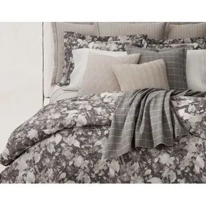 NWT Ralph Lauren -Home-Full/Queen Avery Gray Floral Duvet Cover Bedding