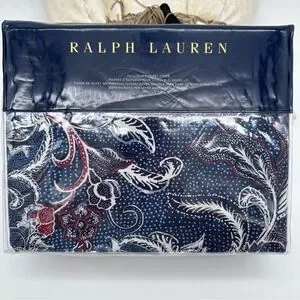 NWT Ralph Lauren-Home-Full/Queen Mirabelle Blue Fushia Floral Duvet Cover