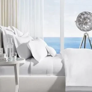 NWT Ralph Lauren-Home-Full/Queen Organic Cotton Percale Palmer White Duvet Cover