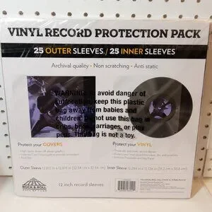 NWT ROCK & ROLL HALL OF FAME Vinyl Record Protection Sleeves 25 Outer & Inner