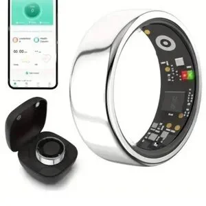 NWT Silver Limited Edition Smart Ring Health/Sleep/Fitness Monitor