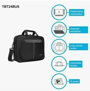NWT Targus 12.1” Intellect Slim Slipcase Bag Black Laptop Case Organizer