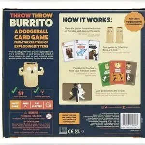NWT Throw Throw Burrito By Exploding Kittens - A Dodgeball Card Game
