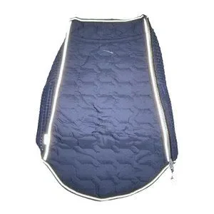 NWT Top Paw Navy Packable Bag Quilted Zipper Reflective Lightweight Coat L