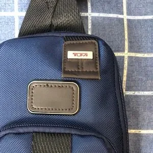 NWT TUMI Alpha Bravo Anti-Theft Chest Bag Stealth Blue RFID Shielded