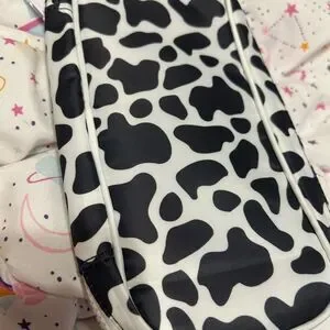 NWT Urban Outfitters Cow Print Gaming On The Go Console Travel Case