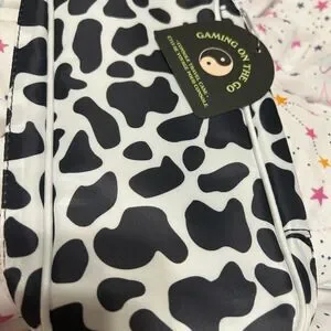 NWT Urban Outfitters Cow Print Gaming On The Go Console Travel Case