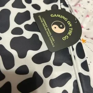 NWT Urban Outfitters Cow Print Gaming on the go Console Travel Case