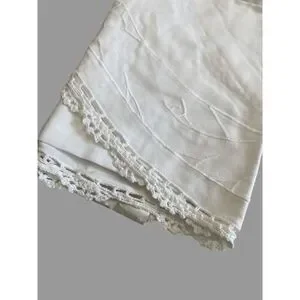 NWT Vintage Hand Made White Lace Topper "Orleans" 36" Round