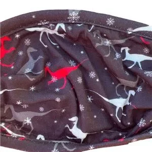 NWT Youth Christmas Cloth Face Mask Dinosaurs Plaid 3 Face Madk Per Package