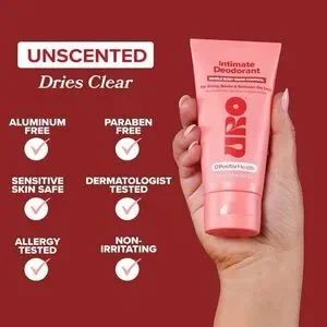 O Positiv URO Intimate Whole Body Deodorant Cream Unscented 3oz EXP: 7/26