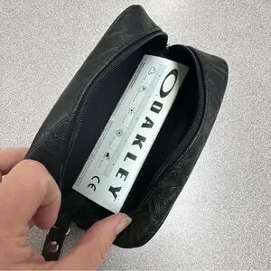 Oakley Sunglass Case Black With Logo All Over