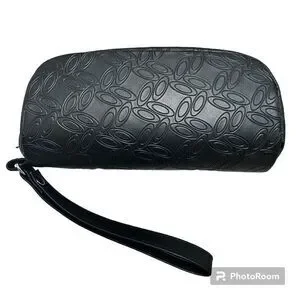 Oakley sunglass case black with logo all over