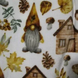 Oakville Road NWT Blanket/throw With Tassel Fringe & Gnomes Fall Decor 50"x70"
