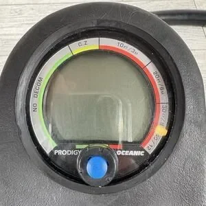 Oceanic Pressure Gauge Console 5000 PSI With Compass As-is Untested