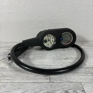 Oceanic Pressure Gauge Console 5000 PSI with Compass As-is Untested