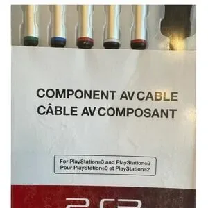 OEM OFFICIAL Sony Playstation YPbPr Component AV Cable PS2 PS3 Gold Tip New