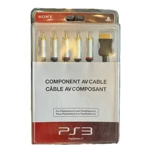 OEM OFFICIAL Sony Playstation YPbPr Component AV Cable PS2 PS3 Gold Tip New