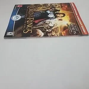 Official Game Guide Book PS2 XBOX PC The Lord Of The Rings Return Of The King