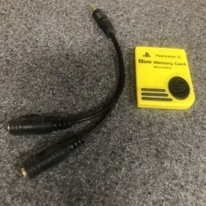 Official OEM Sony Playstation 2 PS2 Memory Card 8MB Magic Gate Nyko & Splitter