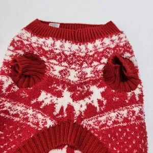 Old Navy Dog Sweater Red/White Sm